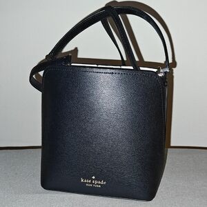 Kate Spade Black Crossbody Bag with Structured Design